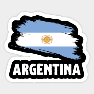 Argentina Flag Distressed Sticker